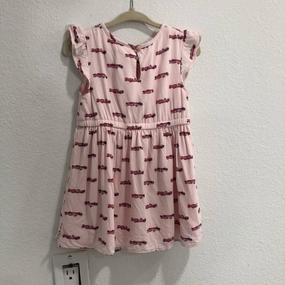 kate spade • pink infant hot rod car print dress - Picture 6 of 15